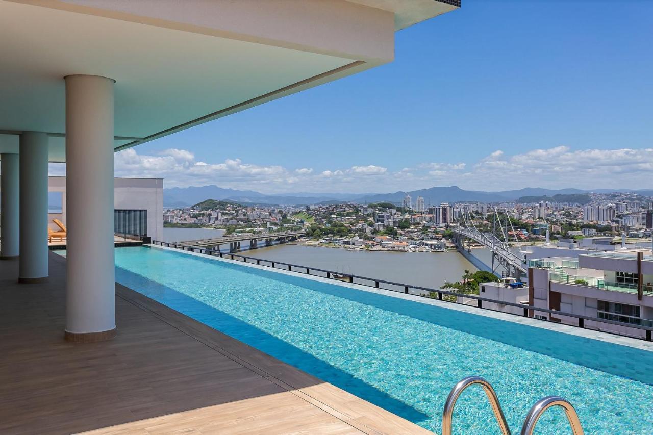 Piscina No Rooftop Com Vista Mar | Foodhall | Wi-Fi 200Mb #Toptower Florianopolis Exterior photo