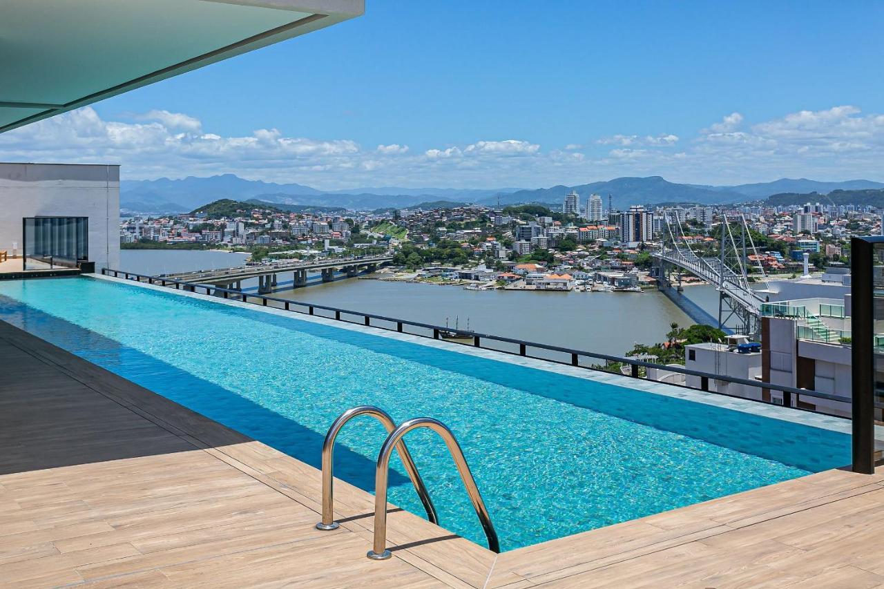 Piscina No Rooftop Com Vista Mar | Foodhall | Wi-Fi 200Mb #Toptower Florianopolis Exterior photo